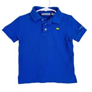 Masters Collection Golf Blue Cotton Polo Shirt Boys - 2 2T